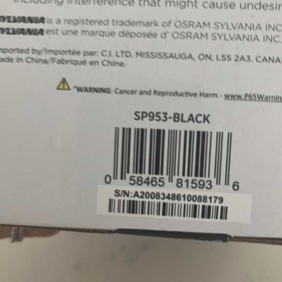 SYLVANIA Portable Rugged Waterproof Outdoor IPX4 Bluetooth Speaker SP953-BLACK - Picture 7 of 7